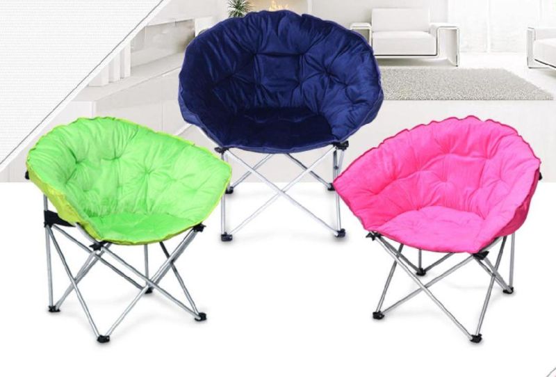 Moon Chair Folding Camping Garden Outdoor Padded Fishing Foldable Carry Bag