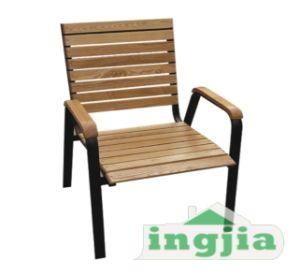 Solid Wood Hotel Metal Outdoor Garden Dining Chair (JC-41A)