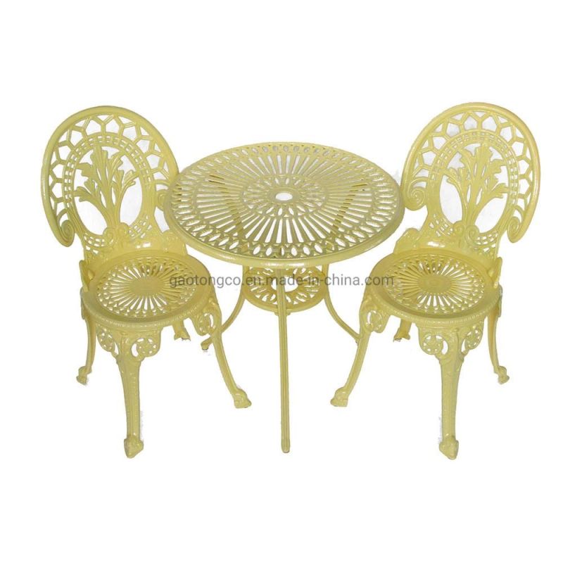 Black Patio Bistro Set Cast Aluminum Outdoor Bistro Set Coffee House Bistro Table