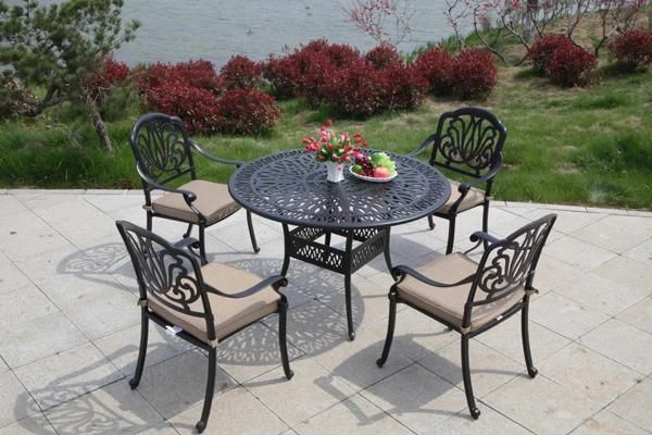 Hot Sale Cast Aluminum Garden Dining Furniture Set Outdoor Dining Furniture Set