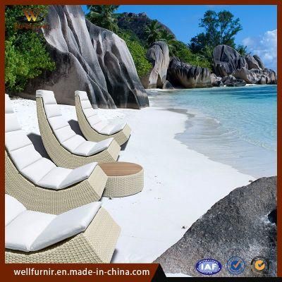 Outdoor Garden Swimming Pool Beach Rattan Lying Sunbed Daybed (WF-313)