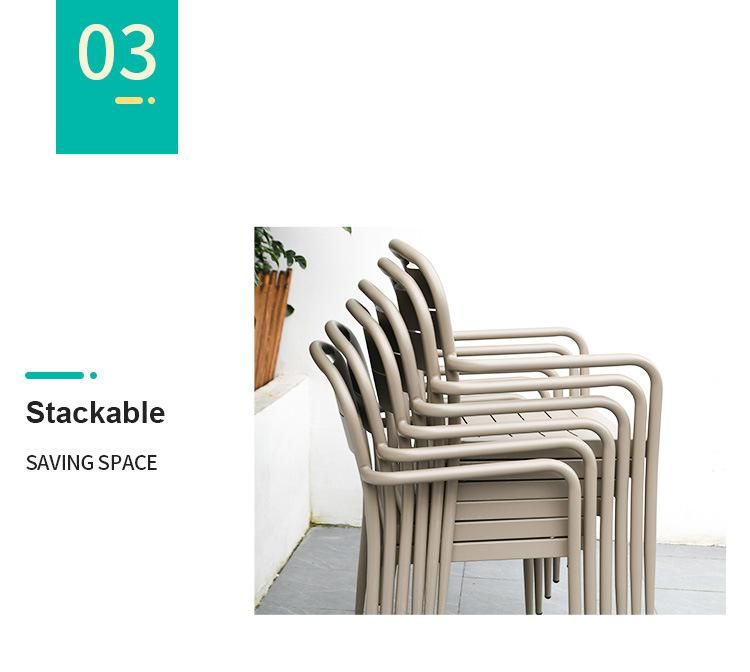Vangarden Aluminum Outdoor Patio Furniture Dining Chair
