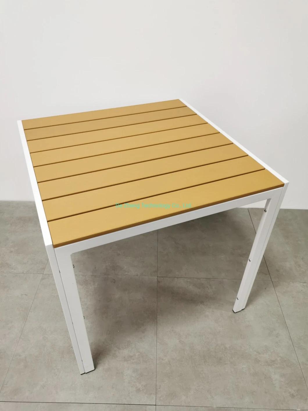 High Quality Hotel White Metal Aluminium Outdoor Table and Chair High End Outdoor Patio Furniture Patio Dining Sets
