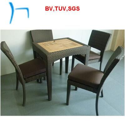 F-China Garden Furniture Teakwood and Stackable Chair (-807tkp-1+7023c)