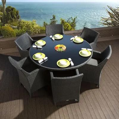 Rattan Table Chair Combination Outdoor Leisure Courtyard Table Chair