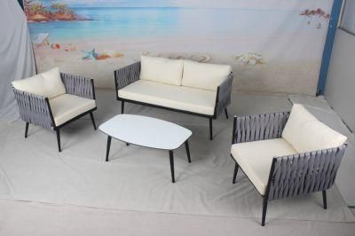 Outdoor Rope Modern Chinese Garden Hotel Resort Villa Project Aluminum Customized Leisure Sofa Furniture