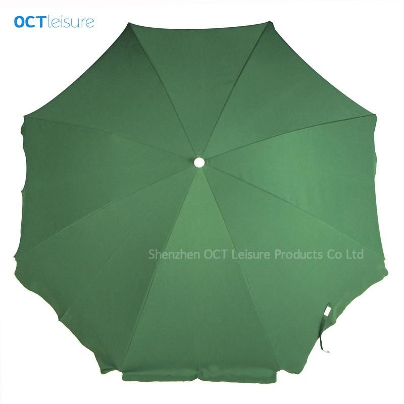 Beach Umbrella with Thick Green Polyester (OCT-BUP11)