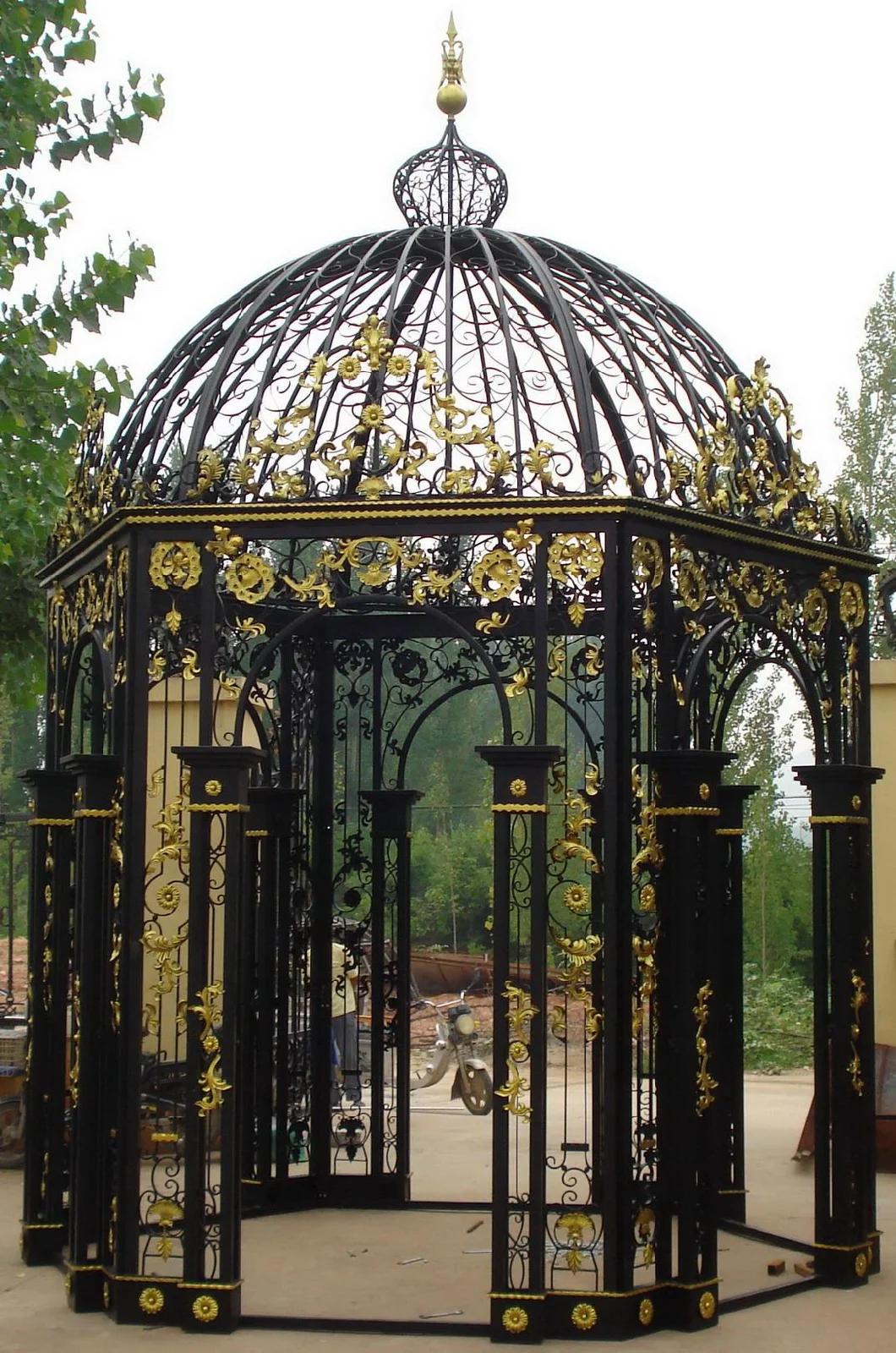 Forged Iron Garden Hexagon Pavalion Gazebo