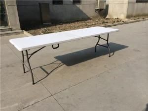 8FT Portable Outdoor Furniture of Plastic Folding Table for Weekend Picnic Use