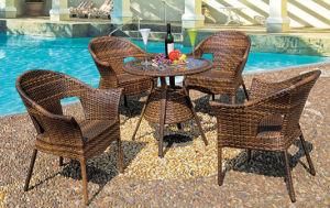 Hand Make Hot Sale Outdoor Rattan Dining Furniture (FP0029)