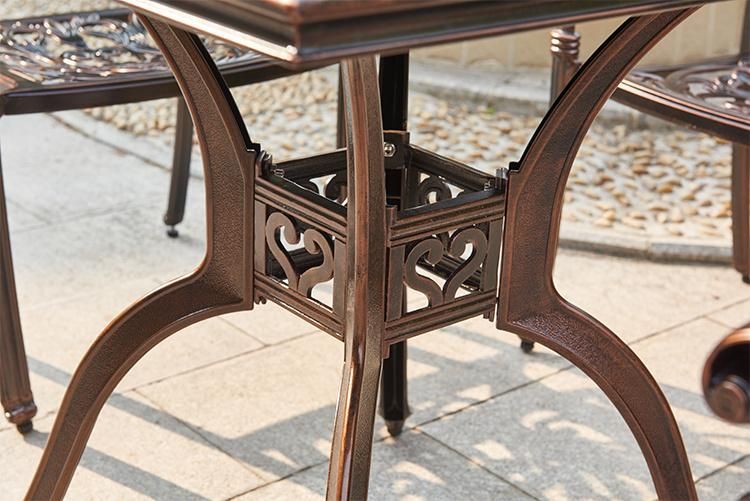 Aluminum Cast Garden Small Furniture Outdoor Luxury Patio Set From China