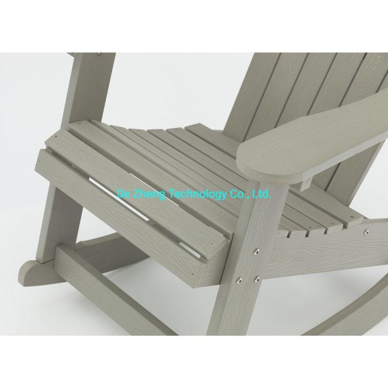 High Quality Beach Plastic Wood Balcony Rocking Chair Outdoor Adirondack Rocking Chair