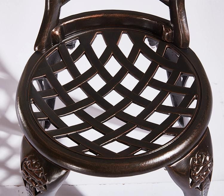 Functional Patio Casting Chair Merit Cast Aluminum Stacking Chair