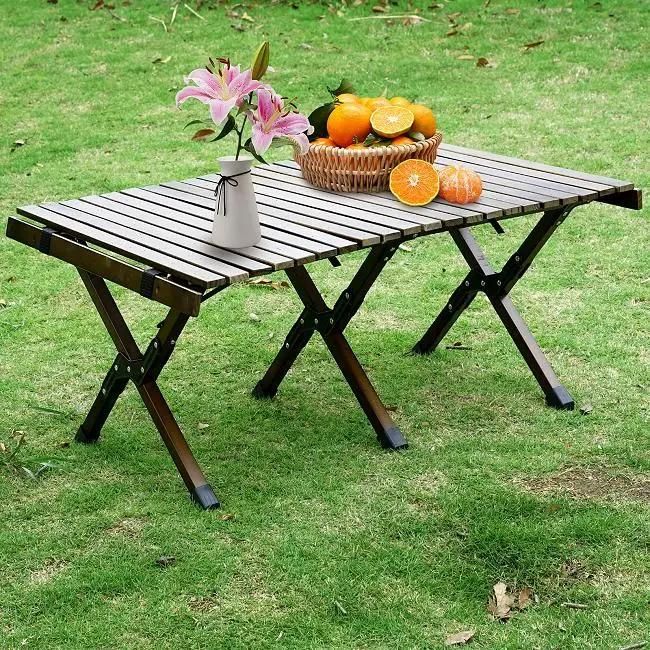 3FT Portable Easy to Store Solid Wood Folding Camping Table