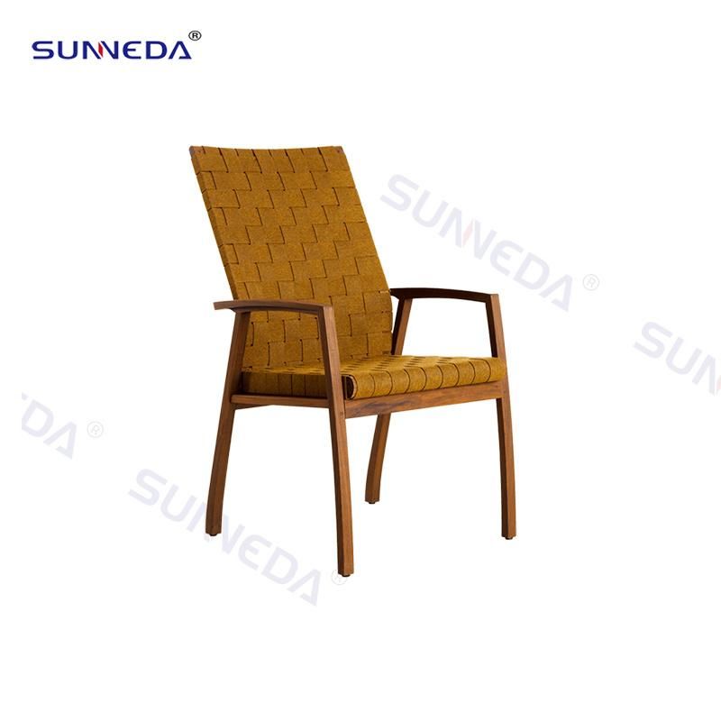 Hotel Modern Rattan Dining Chair Outdoor Garden Patio Table Sets