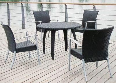 Aluminium Frame Rattan Chair &amp; Table