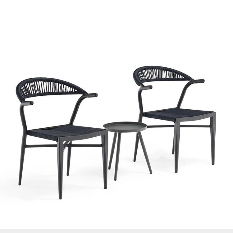 2+1 Small Table Rope Chairs Balcony Furniture Outdoor for Hotel