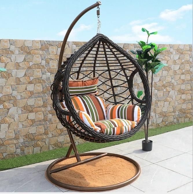 Colorful Newest Design Wicker Patio Balcony Party Hanging Swing Chair