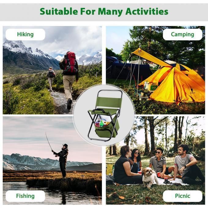 Jetshark Multi-Functional Bag Portable Lightweight Oxford PVC Waterproof Folding Backrest Chair