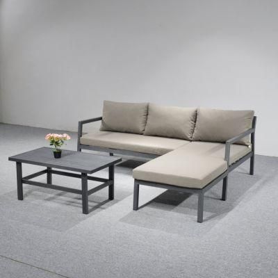 Customized New Darwin Metal Patio Sectionals Garden Sofa and Table