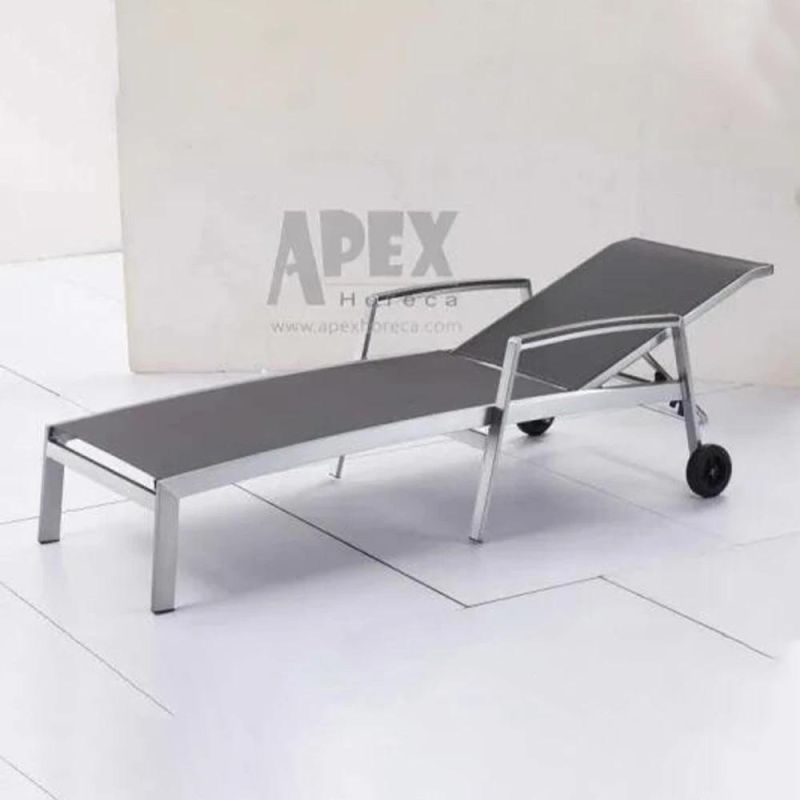 Pool Sling Lounger Outdoor Furniture Textile Lounger Sunbed