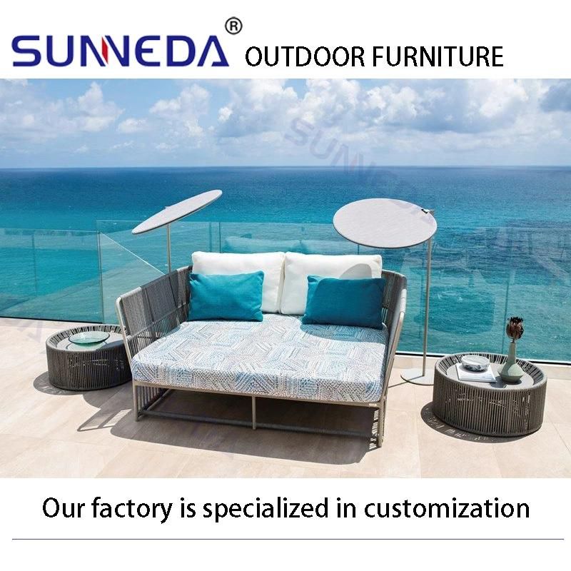 Hotel Outdoor Leisure High-Density Foam Courtyard Villa Full Set Sofa Furniture