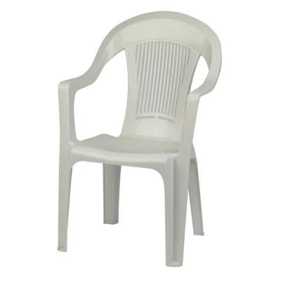 Best Price Stackable PP Resin Patio Outdoor Garden Furniture Monobloc Cheap China White Plastic Chair with Arms