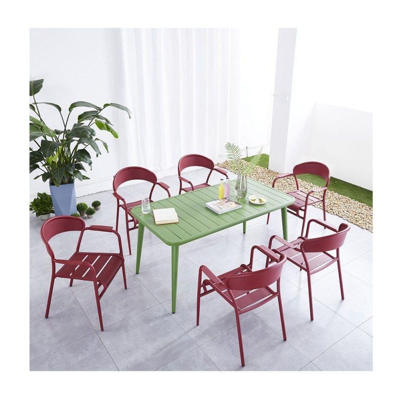 Modern Aluminum Stacking Europe Outdoor Table