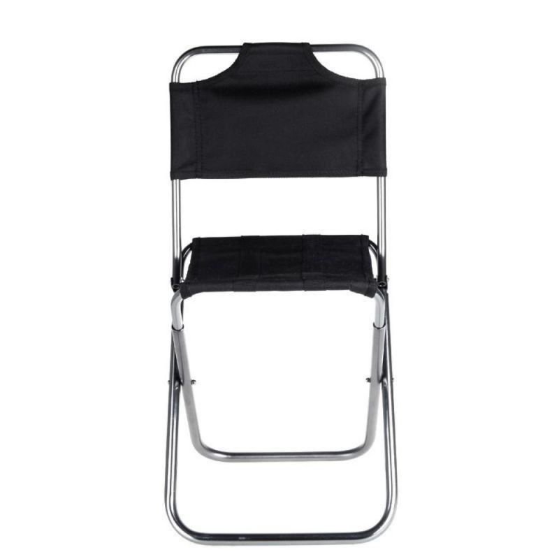 Outdoor Fishing Camping Portable Folding Aluminum Oxford Cloth Chair with Backrest Wyz19550