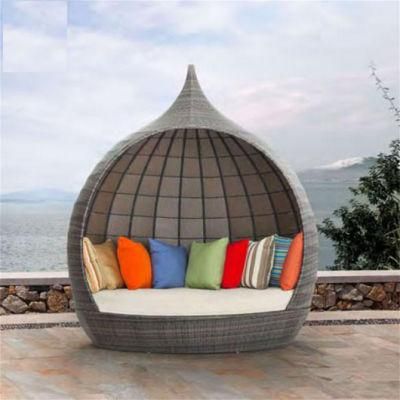 Outdoor Furniture General Use Rattan Wicker Garden Swimming Pool Round Sunbed