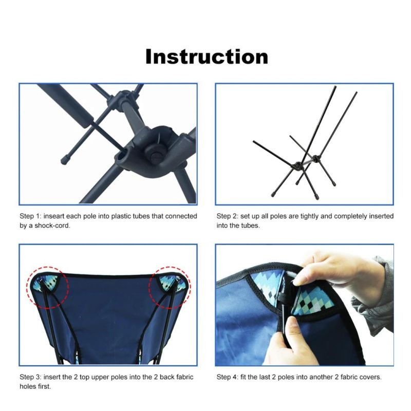 Outdoor Folding Fishing Ultralight Hiking Aluminum Camping Outdoor Chair