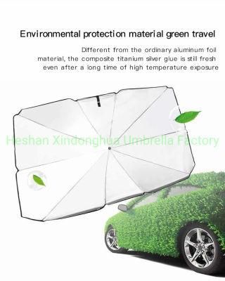 Foldable Car SUV Umbrella Front Window Windshield Sun Shade Sunshade Cars Covers Parasol Canopy Car Shade Umbrella (CU-001W)