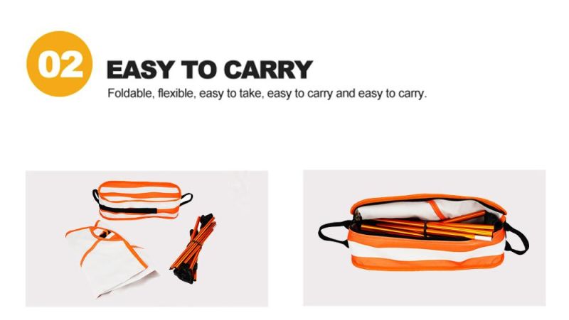 Orange Adjustable Height Compact Ultralight Folding Backpacking Chairs