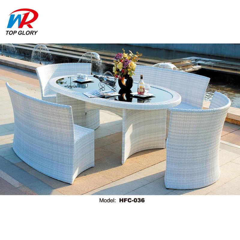 Outdoor Wicker Leisure Furniture Patio Garden Bistro Chair and Table
