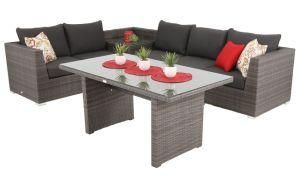 7PCS Outdoor Garden Rattan Wicker Furniture Corner Lounge Sofa Set