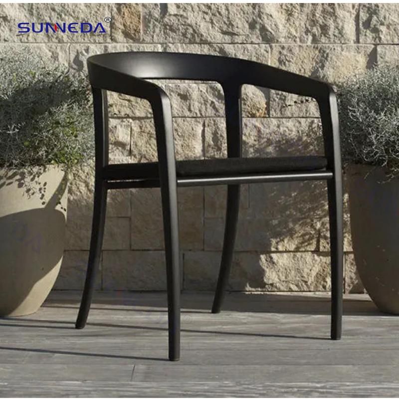 Patio Table Set with Durable Rectangular Solid Wood