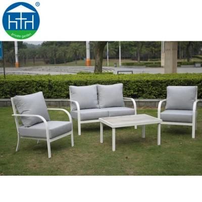 Powder Coating Aluminum Stacking Garden Furniture Sofa Sectional Outdoor Sofa
