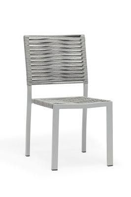 Rope Aluminum Outdoor Dining Hotel Chair