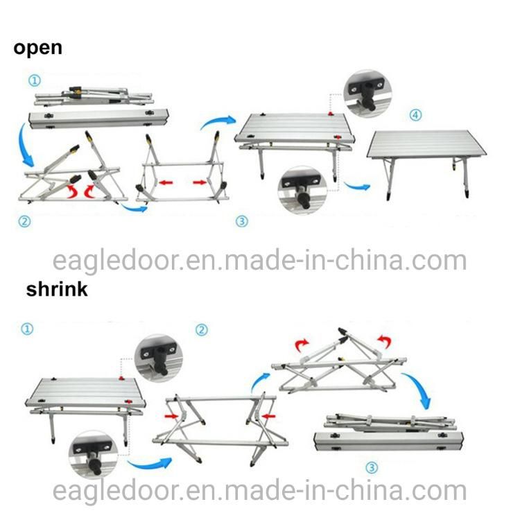 Simple Cook Table Cheap Metal Folding Portable Outdoor Fold up Foldable Beach Camping Camp BBQ Garden Fishing Picnic Relax Leisure Aluminium Table