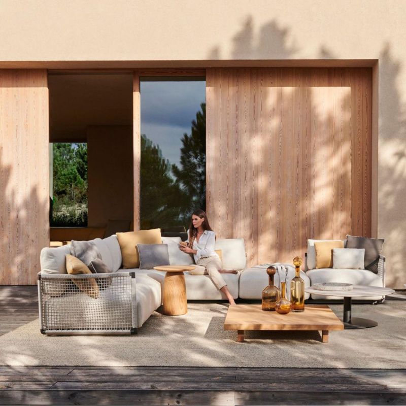 Outdoor Patio Sofa Aluminum Garden Furniture Sofa Sets