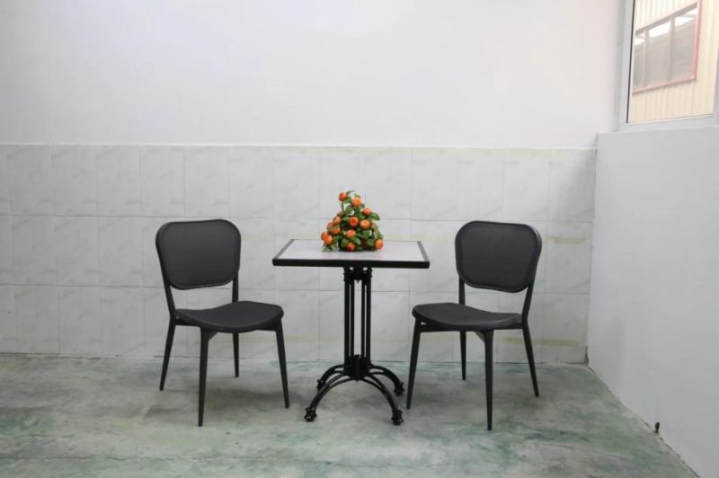 Outdoor Patio Aluminum Dining Chair for Hotel Restaurant with Nylon Frame Protect SGS Patent Certificate