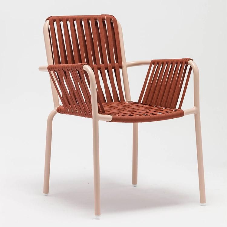 Luxury Modern Garden Chairs Outdoor Furniture with Plastic Rope