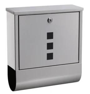 Mordern Postbox in Stainless Steel