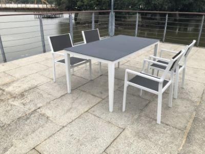 Unfolded Customized OEM Foshan Metal Garden Set Bistro Dining Chairs