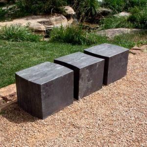 Cheap Western Style Natural Grey Granite Stone Garden and Park Bench
