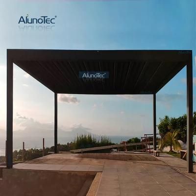 Alunotec Waterproof Arches Arbours Pergola Awning Kits Motorized Bioclimatic Louvre Roof