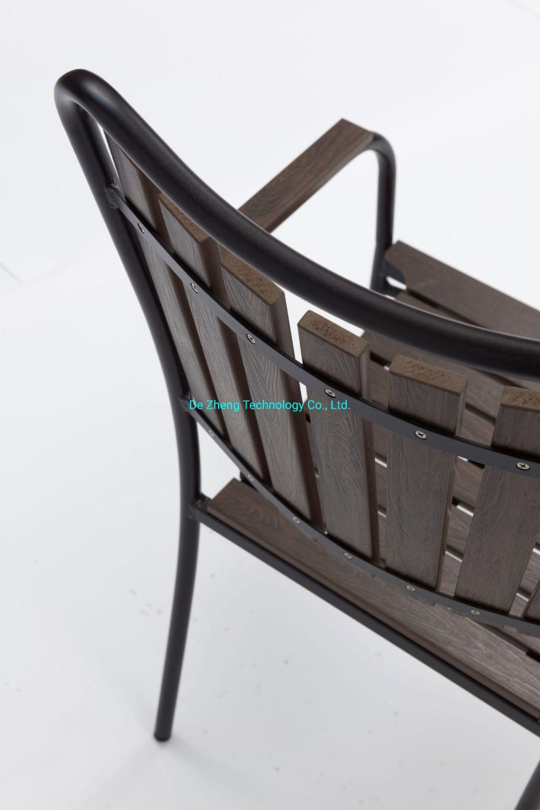 Retro Bar Furniture Leisure Facilities Aluminum Steel Dining Sidechair Bar Dinging Distress Outdoor Handrails Chair Furniture