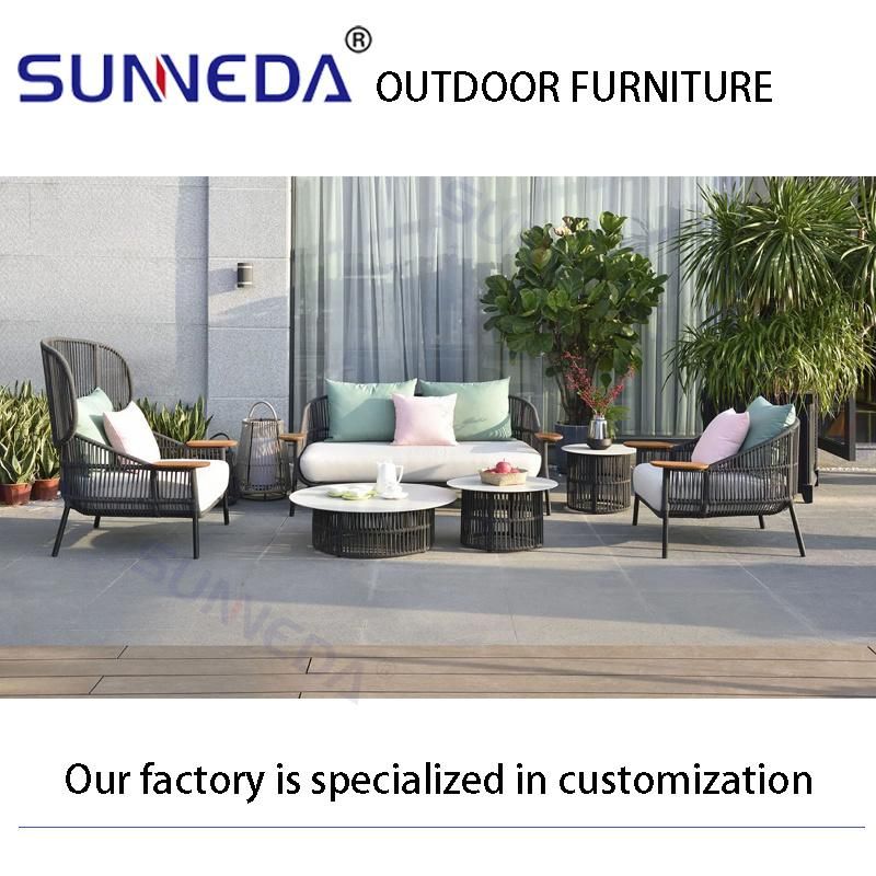 Outdoor Aluminum Frame All Set Garden Patio Leisure Combination Furniture
