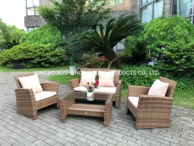 Outdoor Furniture Rattan Sofa of 4PCS Kd Sofa Set