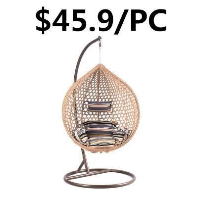 Modern Single Person Home Patio Garten Hotel Rattan Swing Chair